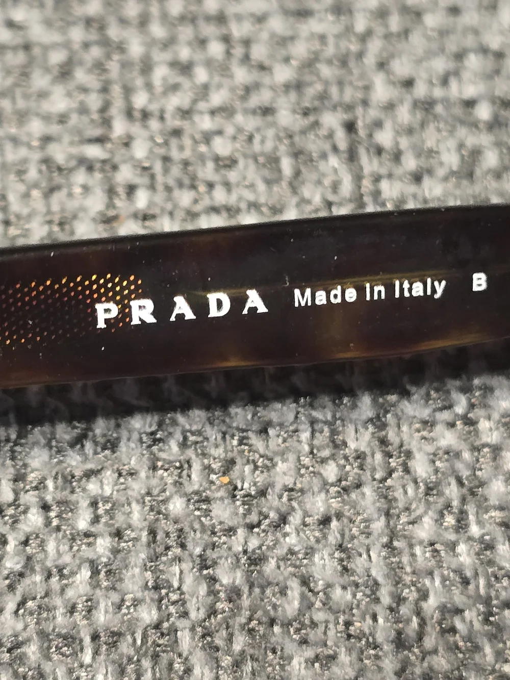 Prada Rectangular Tortoiseshell Eyeglasses